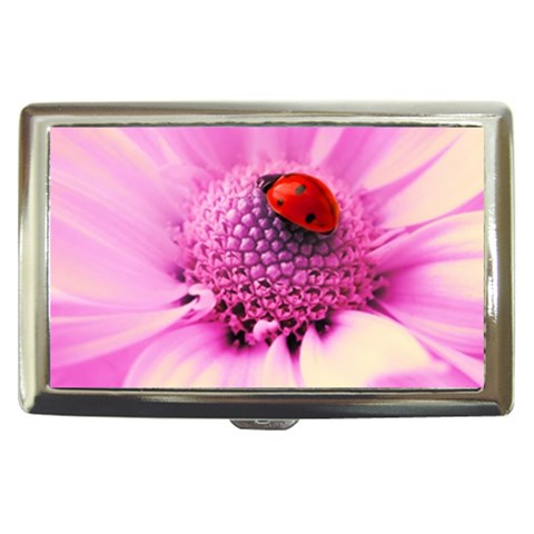 Ladybug On a Flower Cigarette Money Case from UrbanLoad.com Front