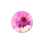 Ladybug On a Flower Golf Ball Marker