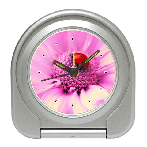 Ladybug On a Flower Travel Alarm Clock from UrbanLoad.com Front