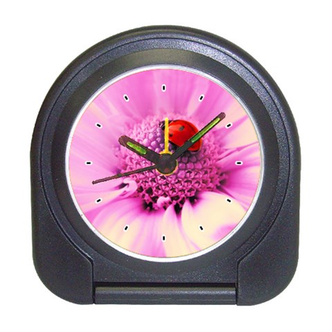 Ladybug On a Flower Travel Alarm Clock from UrbanLoad.com Front