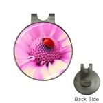 Ladybug On a Flower Golf Ball Marker Hat Clip