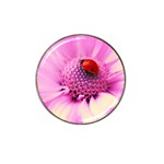 Ladybug On a Flower Hat Clip Ball Marker