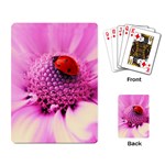 Ladybug On a Flower Playing Cards Single Design