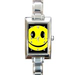 smiley Rectangular Italian Charm Watch