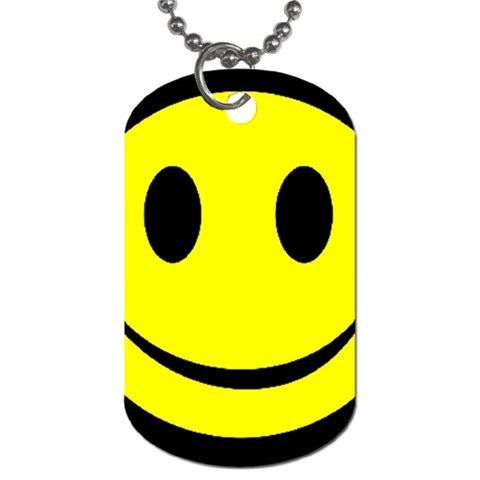 smiley Dog Tag (One Side) from UrbanLoad.com Front