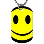 smiley Dog Tag (One Side)