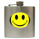 smiley Hip Flask (6 oz)