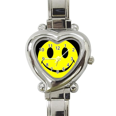 smiley Heart Italian Charm Watch from UrbanLoad.com Front