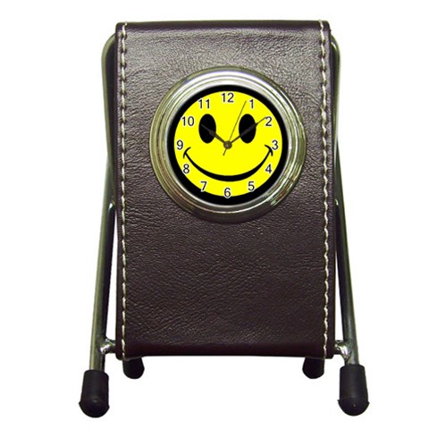 smiley Pen Holder Desk Clock from UrbanLoad.com Front