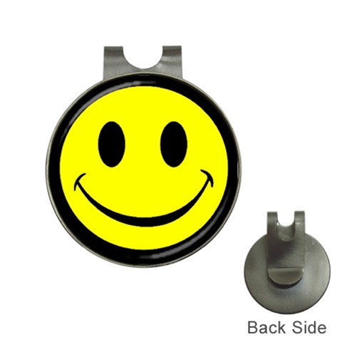 smiley Golf Ball Marker Hat Clip from UrbanLoad.com Front