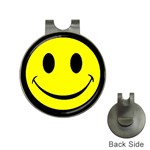 smiley Golf Ball Marker Hat Clip