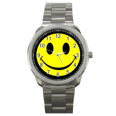 smiley Sport Metal Watch from UrbanLoad.com Front