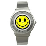 smiley Stainless Steel Watch