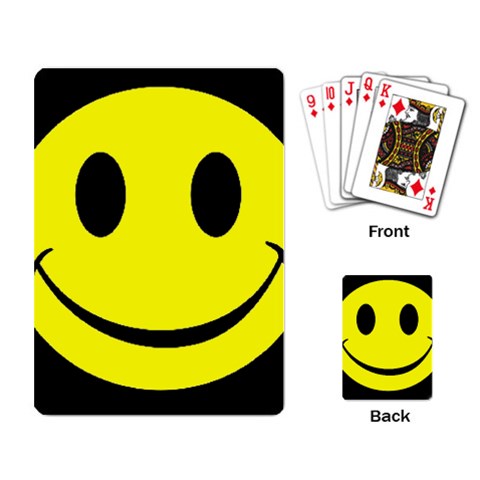 smiley Playing Cards Single Design from UrbanLoad.com Back
