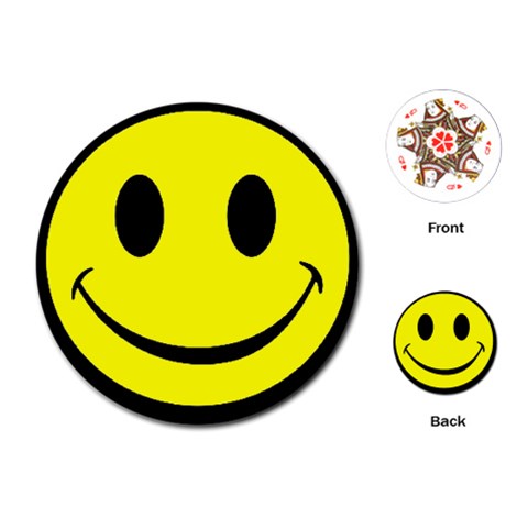smiley Playing Cards (Round) from UrbanLoad.com Front