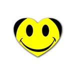 smiley Rubber Coaster (Heart)