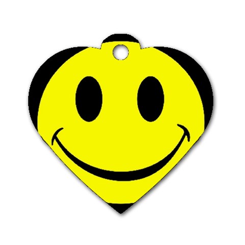 smiley Dog Tag Heart (One Side) from UrbanLoad.com Front