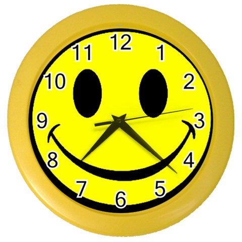 smiley Color Wall Clock from UrbanLoad.com Front