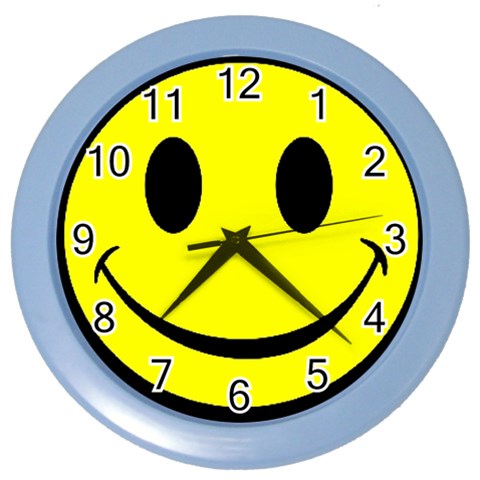 smiley Color Wall Clock from UrbanLoad.com Front