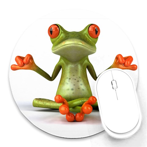 Crazy Frog Round Mousepad from UrbanLoad.com Front
