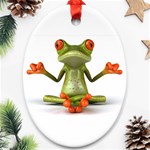 Crazy Frog Ornament (Oval)