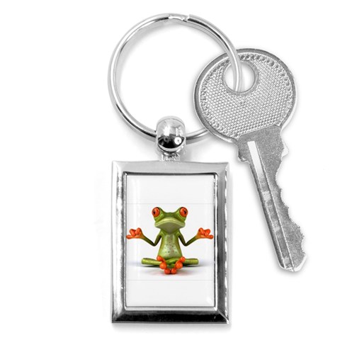 Crazy Frog Key Chain (Rectangle) from UrbanLoad.com Front