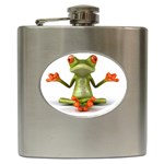 Crazy Frog Hip Flask (6 oz)