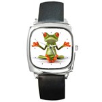 Crazy Frog Square Metal Watch