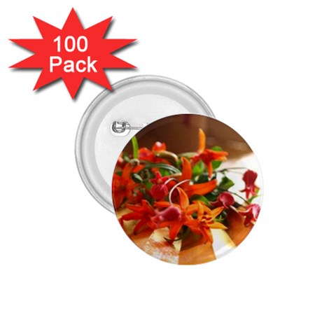 flowers 1.75  Button (100 pack)  from UrbanLoad.com Front