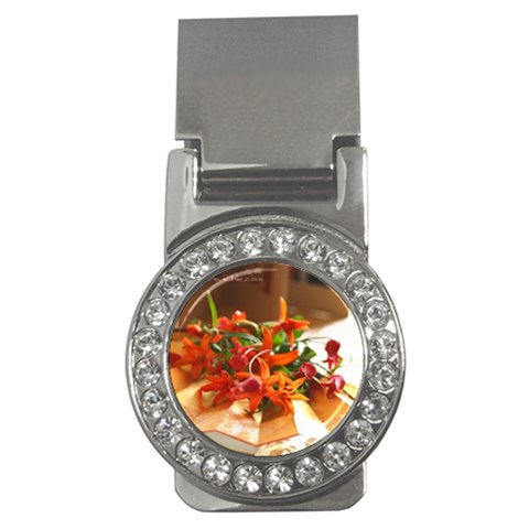 flowers Money Clip (CZ) from UrbanLoad.com Front