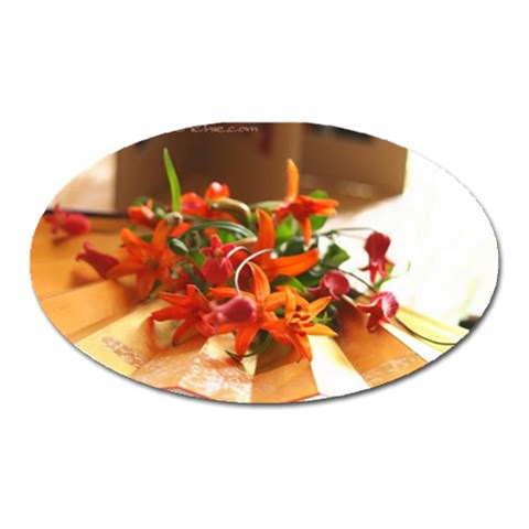 flowers Magnet (Oval) from UrbanLoad.com Front