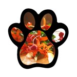 flowers Magnet (Paw Print)