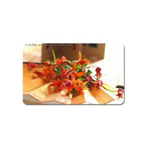 flowers Magnet (Name Card) from UrbanLoad.com Front