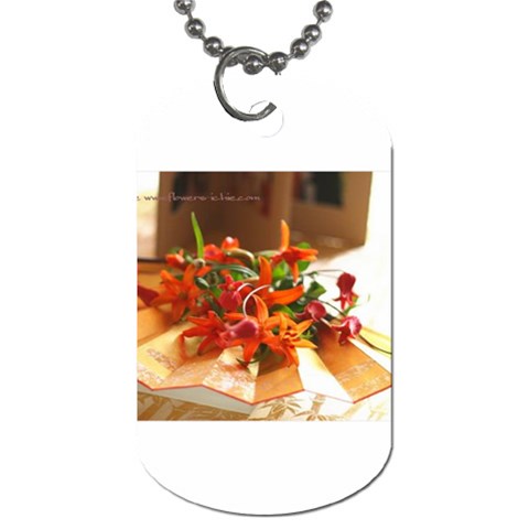 flowers Dog Tag (One Side) from UrbanLoad.com Front