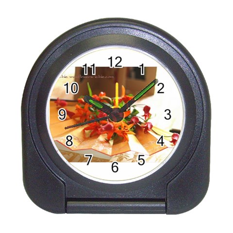 flowers Travel Alarm Clock from UrbanLoad.com Front
