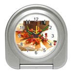 flowers Travel Alarm Clock