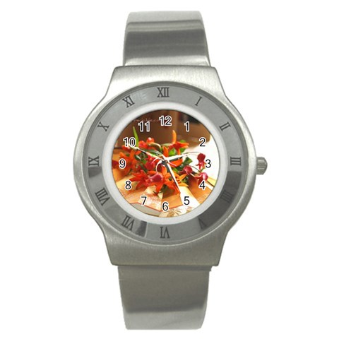 flowers Stainless Steel Watch from UrbanLoad.com Front