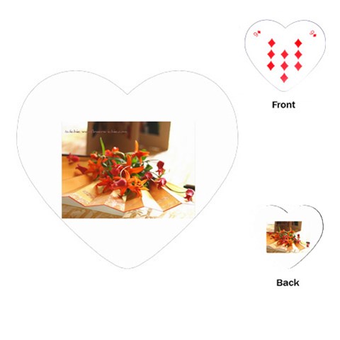flowers Playing Cards (Heart) from UrbanLoad.com Front