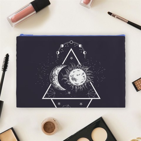 Moon and sun Cosmetic Bag (Large) from UrbanLoad.com Front