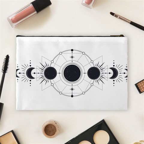 Moon and sun Cosmetic Bag (Large) from UrbanLoad.com Back