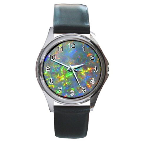 Dark Jubilee Opal Round Metal Watch from UrbanLoad.com Front