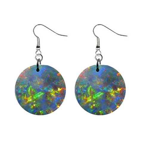 Dark Jubilee Opal 1  Button Earrings from UrbanLoad.com Front