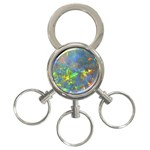 Dark Jubilee Opal 3-Ring Key Chain