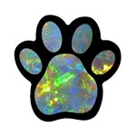 Dark Jubilee Opal Magnet (Paw Print)