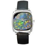 Dark Jubilee Opal Square Metal Watch