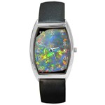 Dark Jubilee Opal Barrel Style Metal Watch