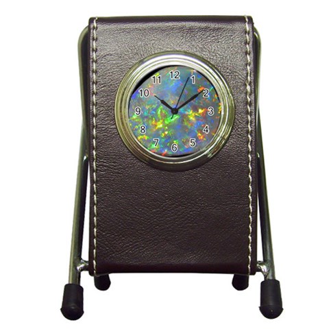 Dark Jubilee Opal Pen Holder Desk Clock from UrbanLoad.com Front