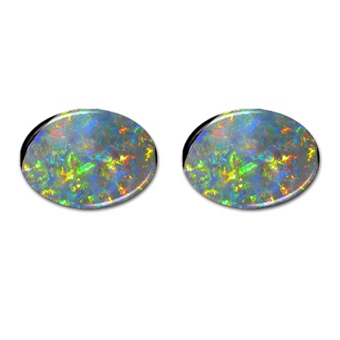 Dark Jubilee Opal Cufflinks (Oval) from UrbanLoad.com Front(Pair)