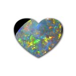 Dark Jubilee Opal Rubber Coaster (Heart)