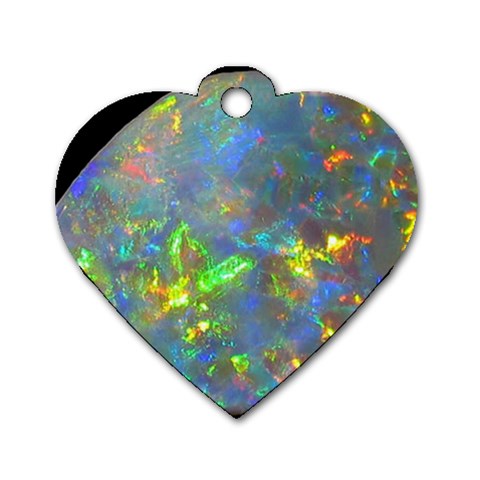 Dark Jubilee Opal Dog Tag Heart (One Side) from UrbanLoad.com Front